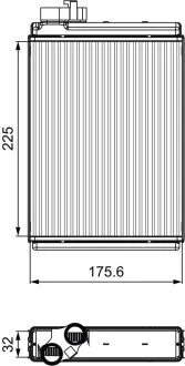 Радиатор печки Valeo 811507