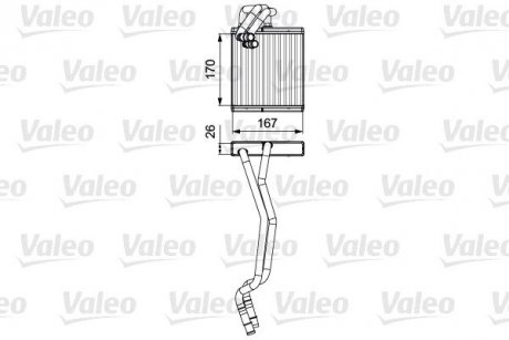 Радіатор обігрівача Valeo 811509