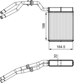 Радиатор печки Valeo 811515