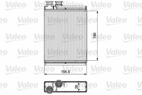 Радіатор обігрівача Valeo 811517