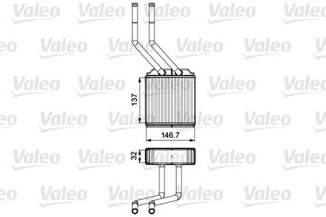 Радиатор отопителя Valeo 811520