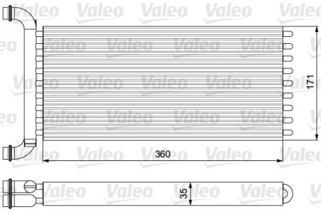 Радіатор обігрівача Valeo 811521