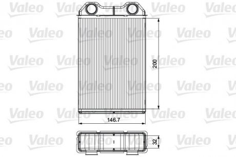 Радіатор обігрівача Valeo 811533