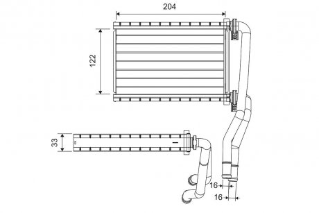 Радіатор пічки SUZUKI Valeo 811535