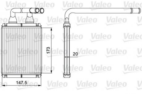 Радіатор обігрівача Valeo 811540