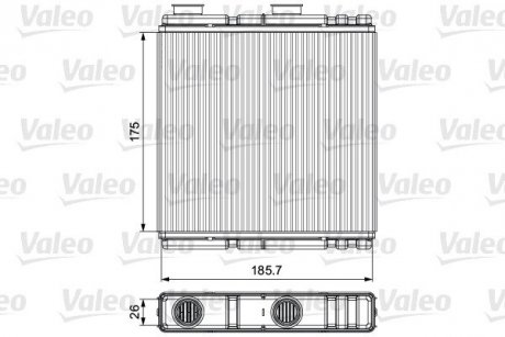 Радіатор обігрівача Valeo 811543