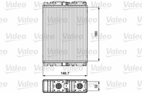 Радіатор обігрівача Valeo 811557 (фото 1)