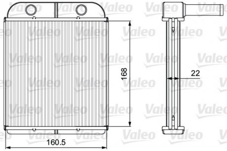 Радіатор обігрівача Valeo 811559