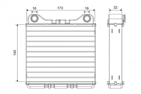 Радіатор обігрівача Valeo 811574