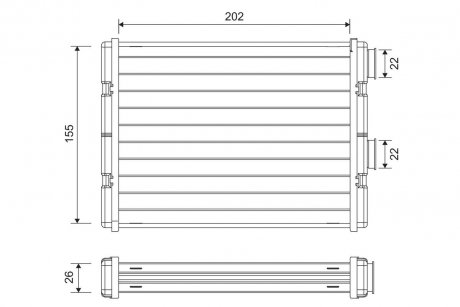 Радіатор пічки Valeo 811592 (фото 1)