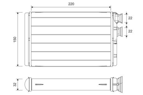 NAGRZEWNICA BMW 5 16- Valeo 811652