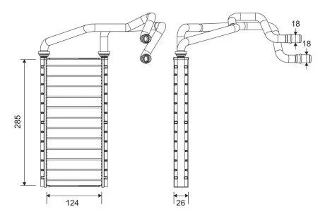 Радіатор пічки LAND ROVER DISCOVERY SPORT, DISCOVERY V, RANGE ROVER IV, RANGE ROVER SPORT II 2.0-5.0 08.12- Valeo 811657
