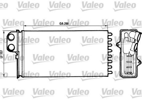 Радіатор обігрівача Valeo 812037 (фото 1)