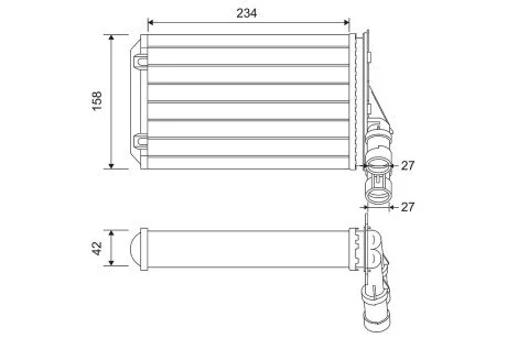 Радиатор отопителя Valeo 812044