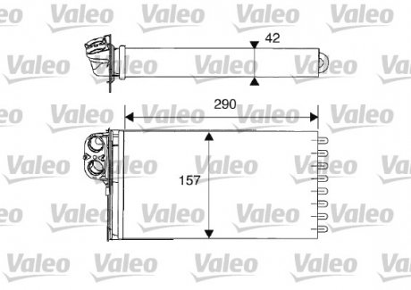 Радіатор пічки Valeo 812212