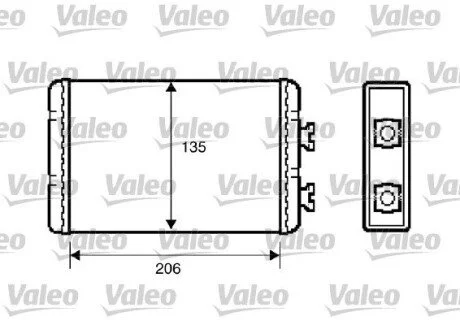 Радиатор отопителя Valeo 812220