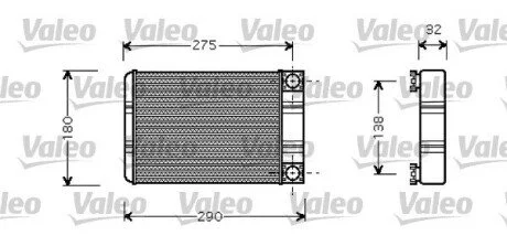Радиатор отопителя Valeo 812321