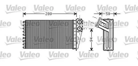 Радиатор отопителя Valeo 812338