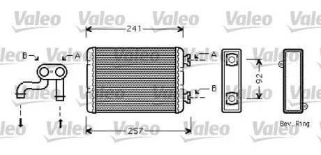 Радиатор отопителя Valeo 812360