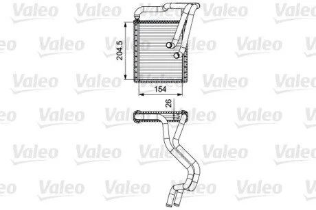 Радиатор отопителя Valeo 812430