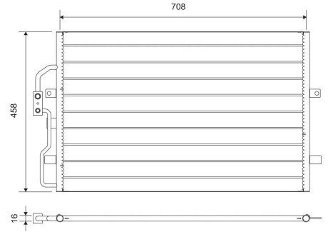 Радіатор кондиціонера Valeo 812710