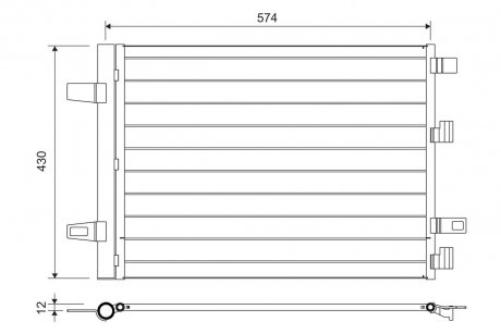 Радіатор кондиціонера Valeo 812883 (фото 1)