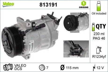 Компресор кондиціонера Valeo 813191