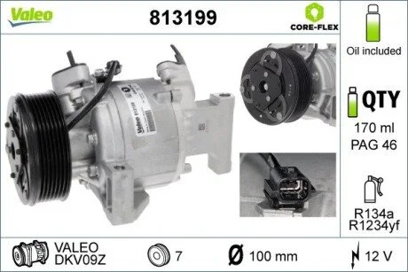 Компрессор кондиционера Valeo 813199