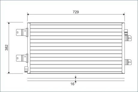 Радіатор кондиціонера Valeo 814003