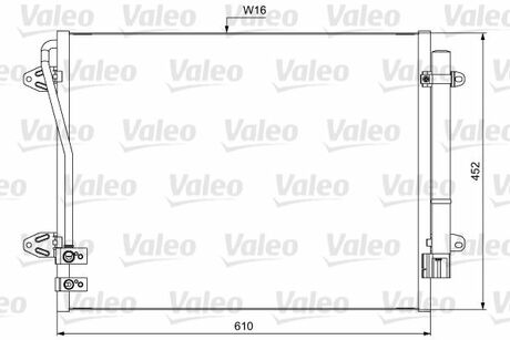 Радіатор кондиціонера Valeo 814039 (фото 1)