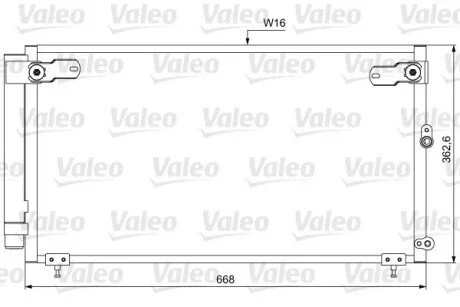 Конденсер кондиционера Valeo 814047
