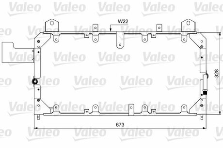 Радиатор кондиционера Valeo 814062