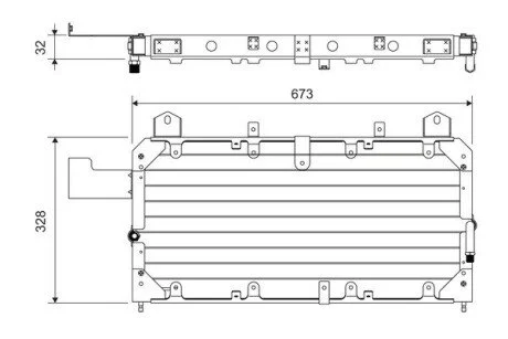 Радіатор кондиціонера Valeo 814062