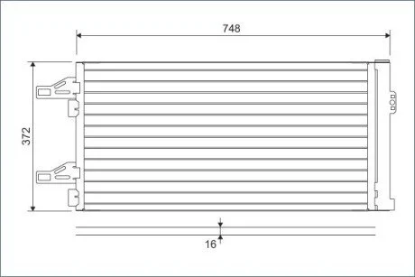 Радиатор кондиционера Valeo 814085