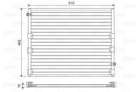 Радіатор кондиціонера Valeo 814176