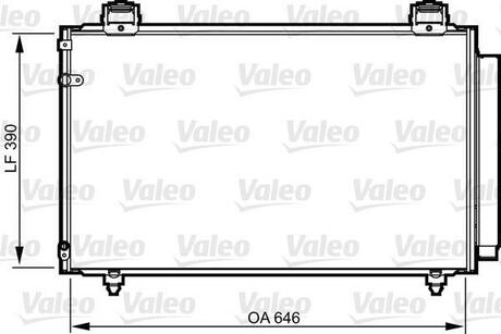 Радиатор кондиционера Valeo 814208