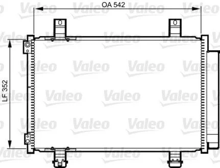 Радіатор кондиціонера Valeo 814219 (фото 1)