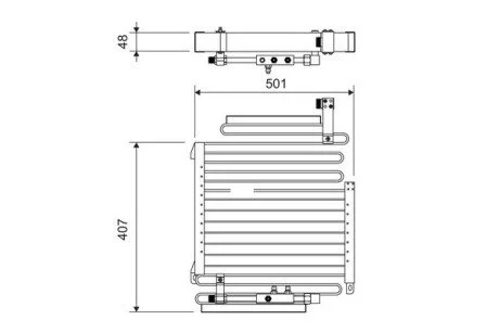 Радіатор кондиціонера Valeo 814288