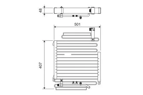 Радіатор кондиціонера Valeo 814296