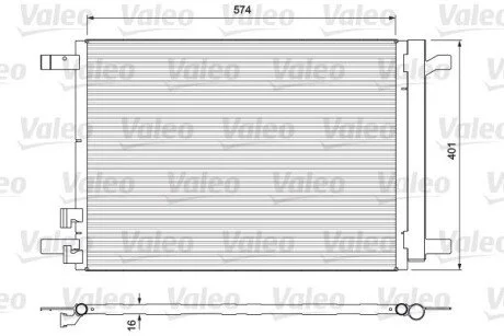 Конденсер Valeo 814375 (фото 1)