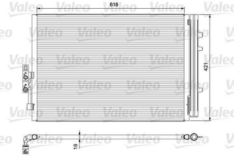 Радіатор кондиціонера Valeo 814387 (фото 1)