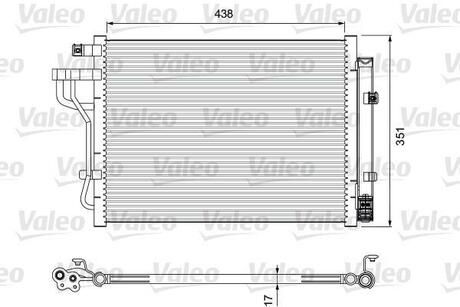 Радиатор кондиционера Valeo 814399