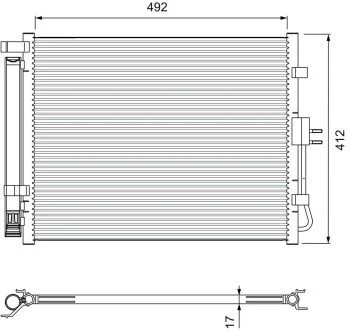Радіатор кондиціонера Valeo 814402