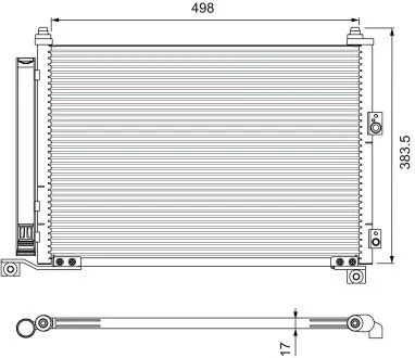 Радиатор кондиционера Valeo 814403