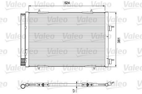 Радиатор кондиционера Valeo 814406