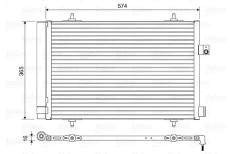 Радіатори кондиціонера P407, 04-/P508,10-/C5,04- Valeo 814420