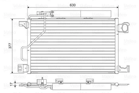 Радиатор кондиционера Valeo 814423