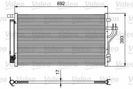 Радіатор кондиціонера Valeo 814485