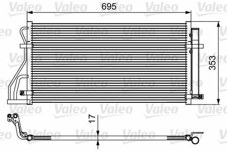 Радиатор кондиционера Valeo 814488 (фото 1)