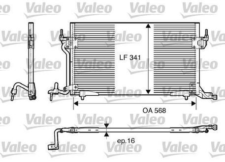 Радіатор кондиціонера Valeo 817230